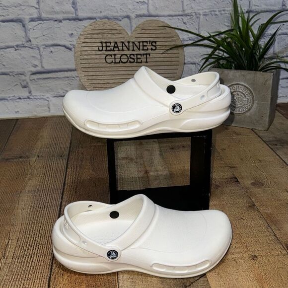 Crocs Specialist Work Clog White 10073-100 Men's Size men’s 8 women’s 10 - Picture 7 of 10